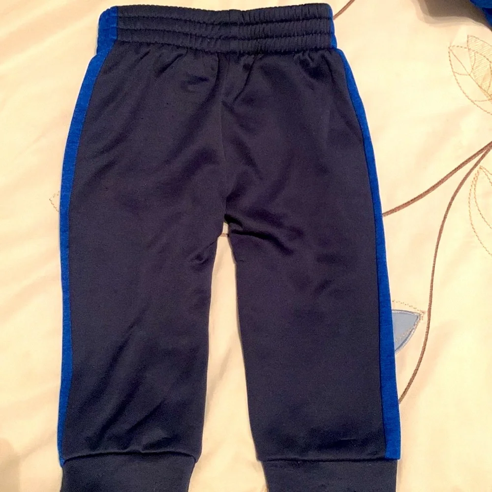 Champion 3 PC Set Long Sleeve Shirt, Blue Hoodie & Matching Pants 12 month